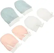 [WESIEVYA] Born Essentials Toddler Gloves Soft Cotton Decorative Mitten Set Scratch Proof Machine Washable Baby's Hand Protection