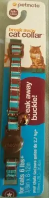 New Petmate Cat Break Away Cat Collar with Attached Bell