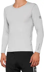 100% R-Core Concept Longsleeve Jersey, grey, Size L for Men