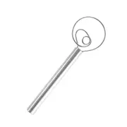 2pcs Stainless Steel Handle Coil Stirrer Sturdy Rust-Proof Non-Toxic Flour Durable Practical Flour Mixer Egg Beater Kitchen Bake Tool