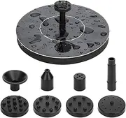 Solar Fountain Pump Solar Water Pump Power Panel Kit Solar Panel Water Pump for Garden Pool Black 146