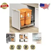 Heavy-Duty Pull-Out Trash Can for Under Cabinet | Space-Saving Garbage Solution