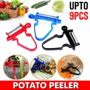 Potato Magic Trio Peelers Vegetable Slicer Shredder Peeler Julienne Fruit Cutter