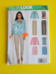 New Look OOP Pattern 6081 Tops, Pants & Skirt Size 10-22 Uncut