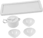 Alipis 1 Set Set Outdoor Tea Set with Portable Teapot and Teacups for Camping Chinese Style Heat Resistant Easy to Clean for Tea Lovers