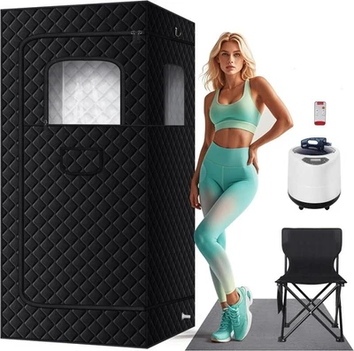 Personal Portable Steam Sauna for Home with 3L 1000W Steamer,...