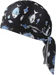 [Generic] Head Wrap Scarf,Hair Scarf Cycling Sun Hat - Adjustable Breathable Headwear, Pirate Head Cover for Running Cycling