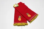 Target Casual Home Cabana Rio Collection Kitchen Towels Pineapples & Pom Poms