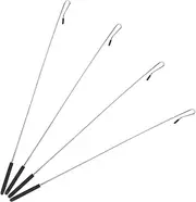 SOPOTUTU 4pcs Puppet Control Rods Metal Sticks and Protective Sleeves for Hand Puppets for Skill Enhancement