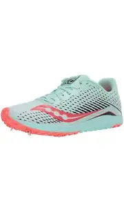 Saucony Kilkenny XC8 Spike Womens Size 11 Mint Green Orange Running Track Cleats