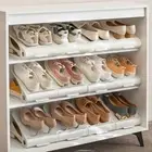 Anti-slip Shoe Storage Rack Adjustable Shoe Display Hanger Shoe Cabinet