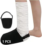 Cast Sock Toe Cover Soft Protector for Cast Boot, Leg, Foot and Ankle (Black)