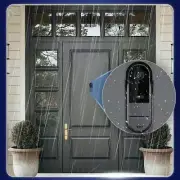 Black Wireless Security Smart WiFi Intercom Video Doorbell Video Camera Door
