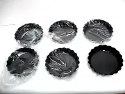 New 6Pcs Tart Quiche Pans with Removable Bottom Pie Pizza Cake Molds + 2 free G