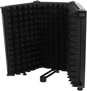 ibasenice Microphone Supplies Mic Pops Filter Mic Wind Shield Black Noise for Recording