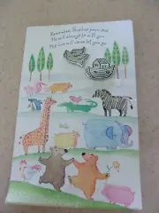 Hallmark Noah's Ark pins Ark Dove silver colored on presentation card NEW P7