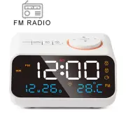 LED Alarm Clock for Bedside Wake Up. Digital with Temperature Thermometer .