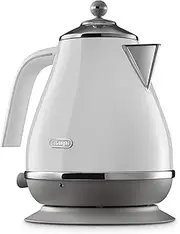[De'Longhi] Icona Capitals Electric Kettle KBOC2001W, 1.7L Capacity, 360-Degree Swivel Base, Cord Storage, White