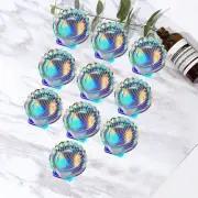 24PCS Iridescent Foil Shell Plates Sea Shell Party Plates Seafood Paper Plates