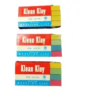 Vintage Klean Klay -Modeling Clay Non-Drying NATURAL Art Chemical 16 oz No. 20