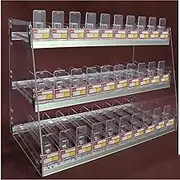 2-5 Cigarette Exhibitor Levels - Cigarette Showcase, Exhibitor of Cigarettes for Retail Or Convenience Store, Manager of Storage of Sunglasses (Size: 62.5x29x22.5cm)