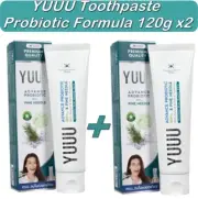 YUUU Toothpaste Probiotic Formula help stop bad breath Healthy gums & teeth 120g