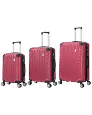 Bronco Polo Capri 3pc Lightweight Hardside Expandable Luggage Set
