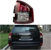 TDTAPN Car Tail Lights Assembly LED Compatible for Jeep Compass 2014 2015 Auto Brake Lamp Turn Signal Reversing Lights(1pcs left side)
