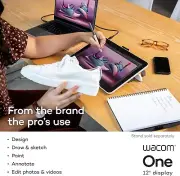Wacom One HD Creative Pen Display, Drawing Tablet With Screen, 11.6