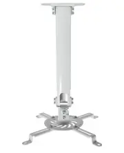 VIVO Universal Projector Mount Ceiling Mount-VP02W WHITE Adjustable Height 30lb