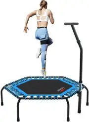 Professional Gym Workout 50" Fitness Trampoline Cardio Trainer Exercise Rebounde