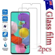 2X For Samsung Galaxy A51 Tempered Glass Anti Scratch Screen Protector Guard