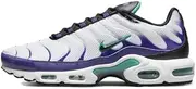 [Nike] Air Max Plus SE TN1 Tuned Men's Sneaker, White/Black-grape-ice, 8.5 US