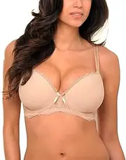 [MIERSIDE] Women's Plus Size Push up Bra with Lace