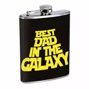 Dad Fathers Day D5 Flask 8oz Stainless Steel Hip Drinking Whiskey