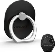 Spigen Style Ring Phone Grip Car Mount/Stand/Holder/Kickstand for iPhone X / 8/8 Plus / 7/7 Plus / 6S / 6S Plus/Galaxy Note 8 / S8 / S8 Plus / S7 Edge and Almost All Phones - Black