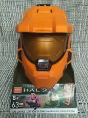 Mega Construx Halo Zone Control Orange Spartan Helmet HHC35 63 pcs