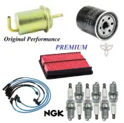 Tune Up Kit Filters Cap Rotor Spark Plugs Wire for Mazda MPV V6 3.0L 1996-1998 (for: Mazda)
