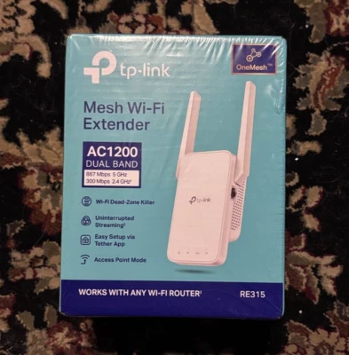 TP-Link AC1200 Dual Band Mesh Wi-Fi Extender - Brand New Still in Plastic