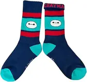 スモール・プラネット(Small Planet) Small Planet Disney Baymax Face Colorful Line Socks