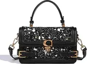 [Sweetovo] Small Shoulder Bag for Women Trendy Crossbody Square Bag Satchel Handbag Clutch Purse with Adjustable Strap