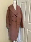 Madewell Monet Oversized Long Topcoat Double Breasted Pink Wool Cashmere Blend 6