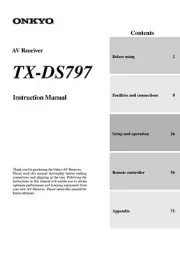 Onkyo TX-DS797 Tuner Owners Manual