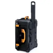 Black & Yellow Pelican 1610 case. With foam. With wheels.