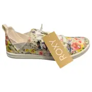 ROXY Libbie Fashion Sneakers Womens Sz 9 Multi Floral Comfort Lace Up ARJS600463