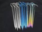 Multicolor Titanium Ti Outdoor Camping Tent Canopy Pegs Hooks Stakes 10pcs/Lot