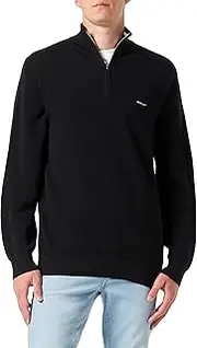 GANT Men's Cotton Pique Half Zip Pullover Sweater