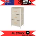 Ovela 3 Drawer Storage Chest – Beige Dresser, Bedroom Furniture, Organiser Unit