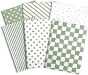 Whaline 120 Sheets Sage Green Tissue Paper Checkered Star Stripe Dot Gift Wrapping Paper Minimalist Art Paper for Birthday Baby Shower Party DIY Crafts, 14 x 20 Inch