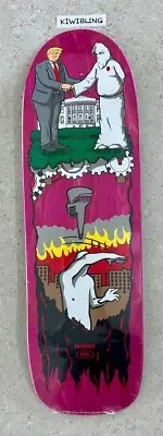 Real Skateboards Jim Thiebaud Wrench Justice Trump Deck - Pink Stain RARE